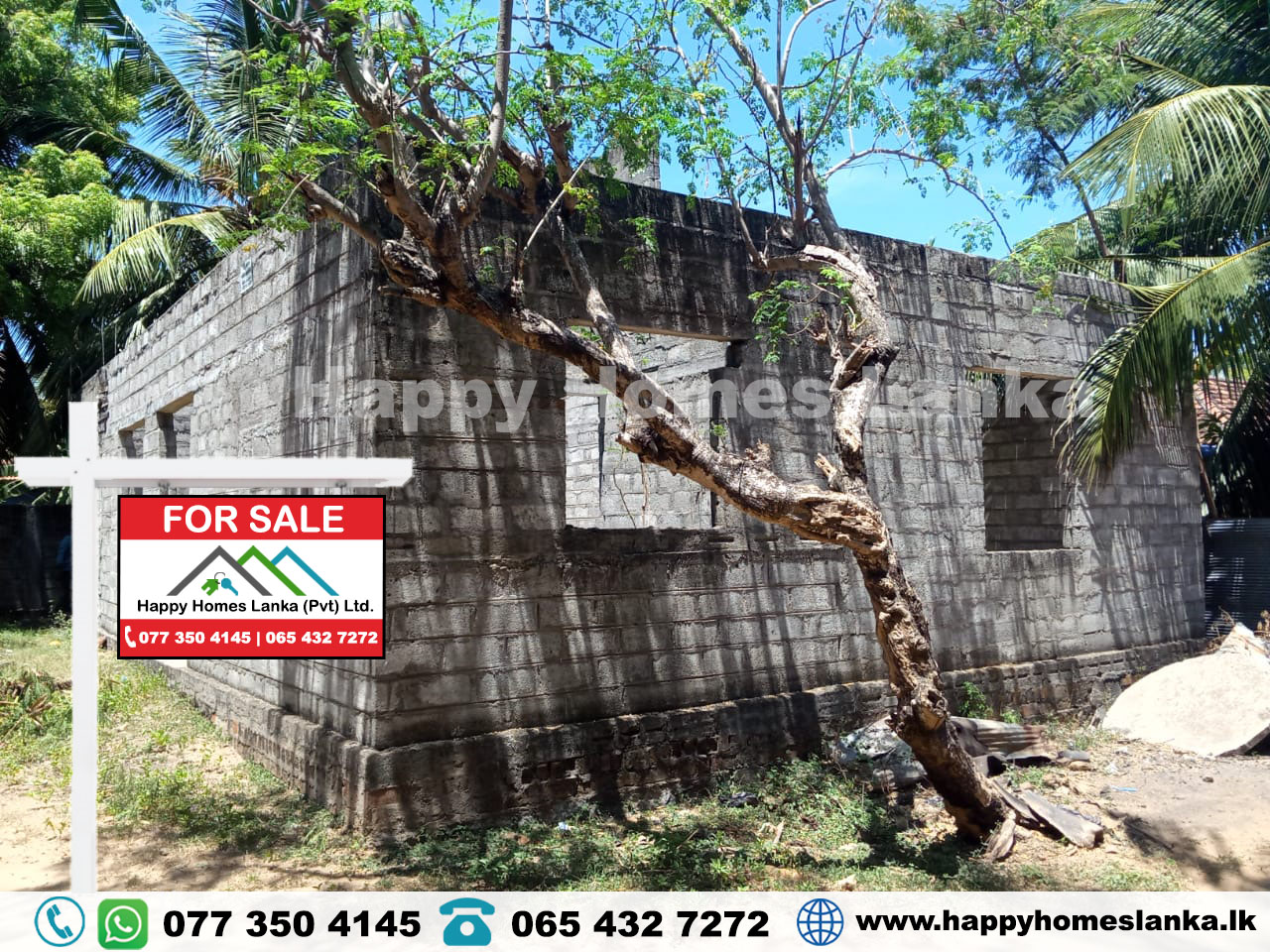 Partially Constructed House for Sale in Pandiruppu – HHL0569