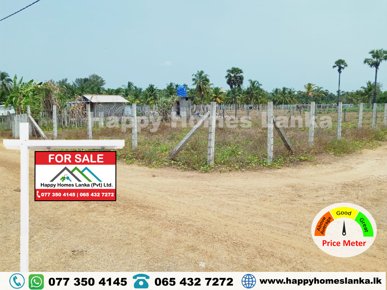 Land for Sale in Kaluwanchikudy, Batticaloa.– HHL0797